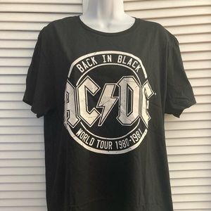 AC DC vintage style T-shirt, hundred percent cotton size L